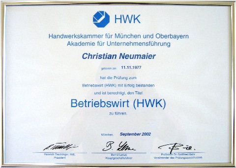 Betriebswirt (HWK)